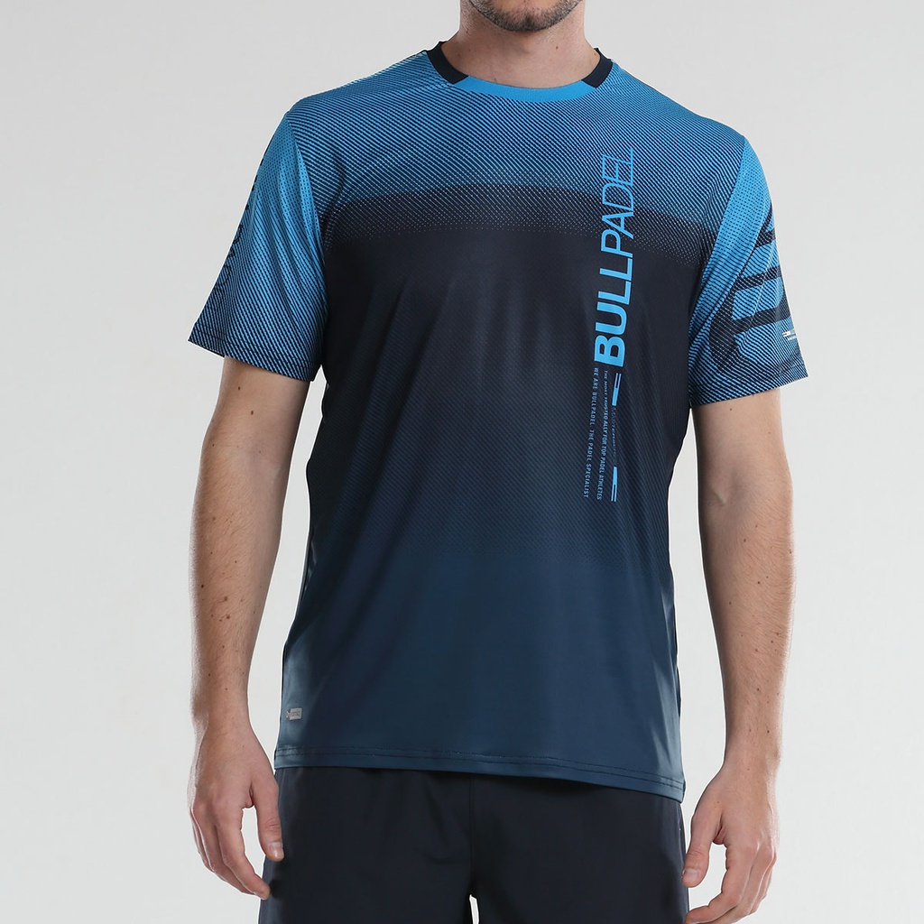 CAMISETA BULLPADEL NAURU AZUL MARINO