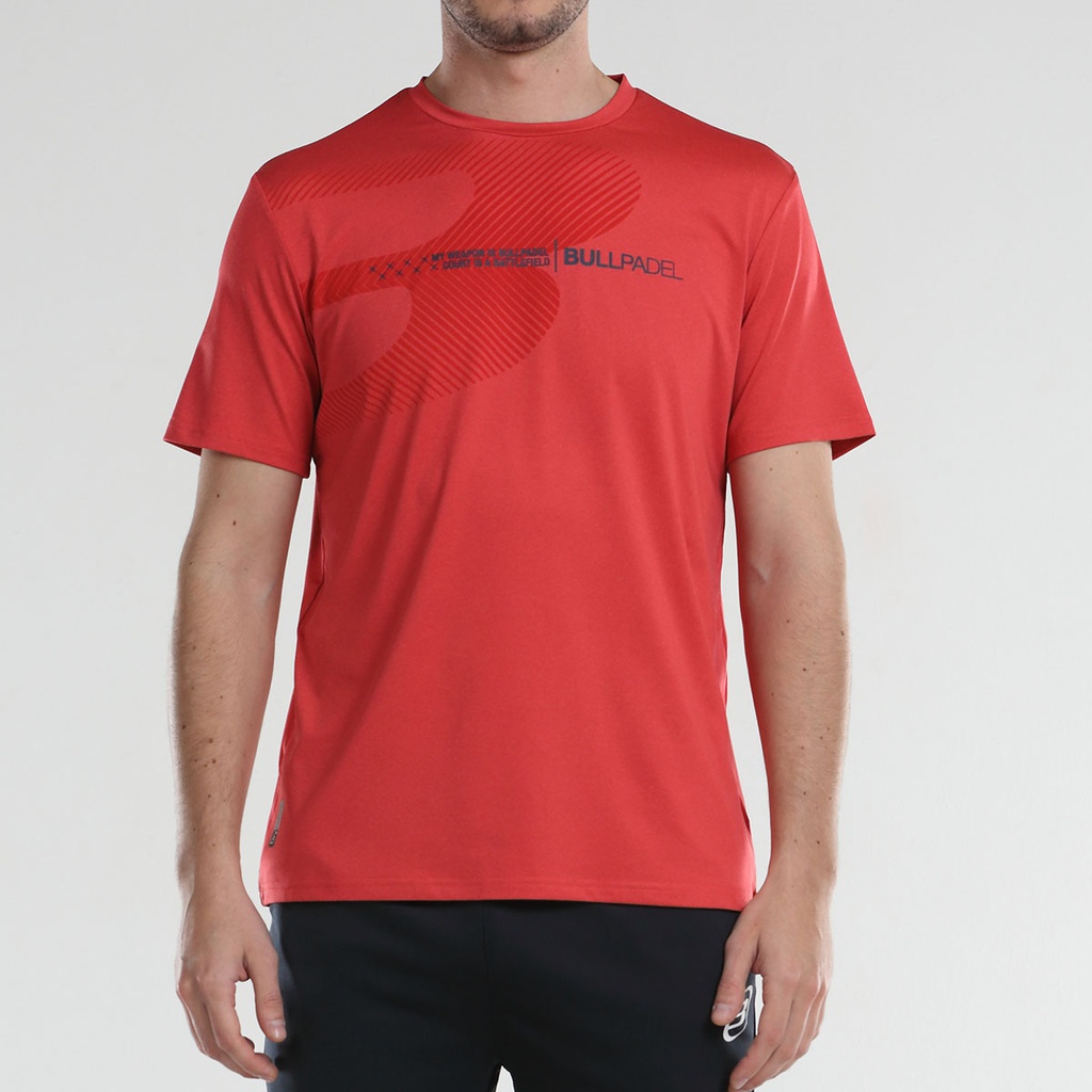 CAMISETA BULLPADEL AIRES CEREZA VIGORE