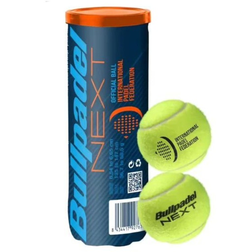 TUBO DE 3 PELOTAS BULLPADEL BP FIP NEXT