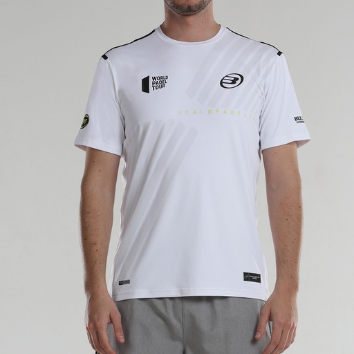 CAMISETA BULLPADEL LOGRO BLANCO